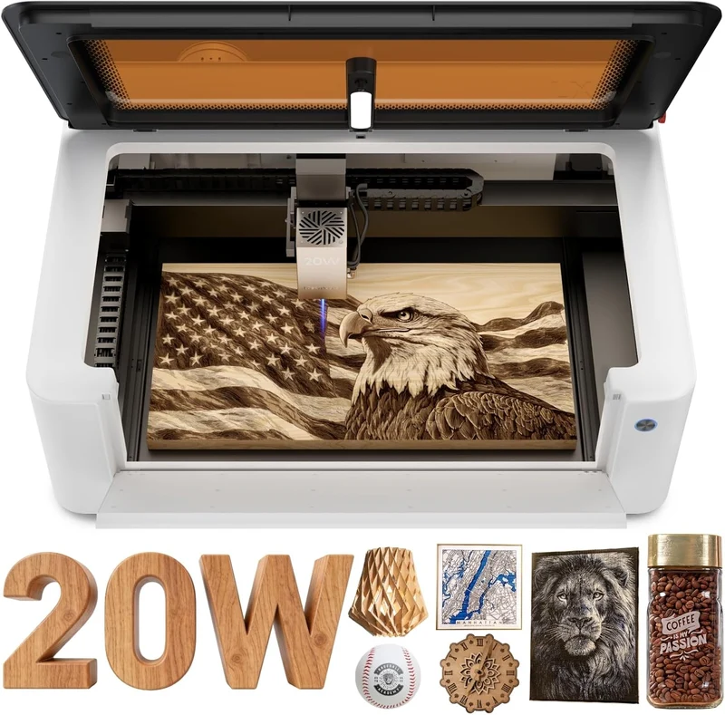 LaserPecker LX2 – Machine de Gravure et Découpe Laser de Bureau Tout-en-Un 20W - Basic