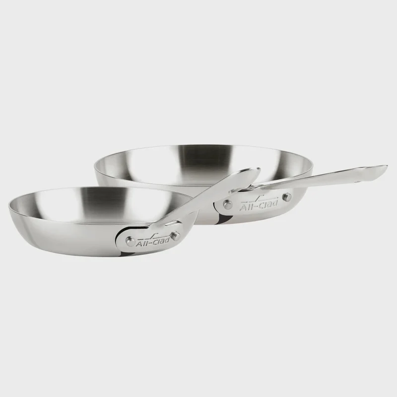 All-Clad D3 Stainless Steel 3-ply Skillet Set, 2-pieces