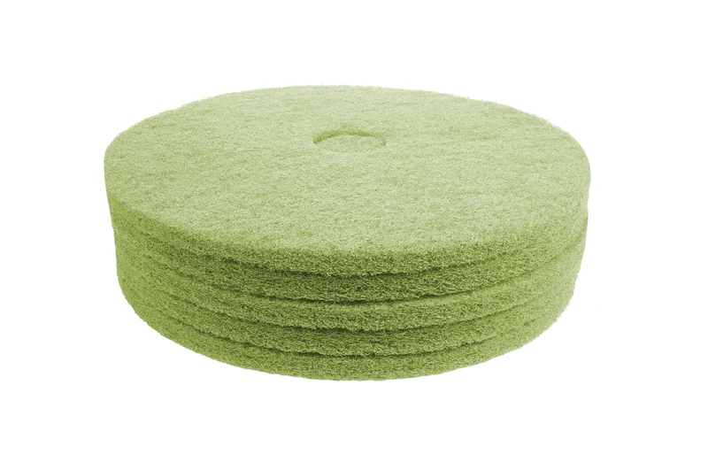 Tampons pour polisseuse à plancher - pour récurer - 17" (43,1 cm) - vert - boîte de 5 - Norton