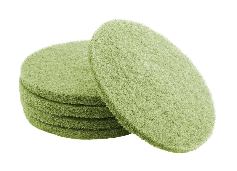 Tampons pour polisseuse à plancher - pour récurer - 16" (40,6 cm) - vert - boîte de 5 - Norton