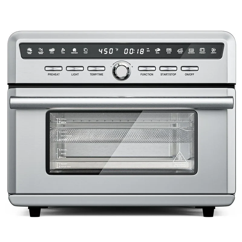 Costway EP24944 Air Fryer Oven | 26.4QT | 10-in-1 | 1800W | Stainless Steel | 120V
