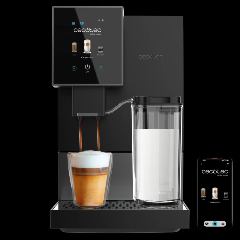 Cecotec Cremmaet Compactccino Connected Black Silver