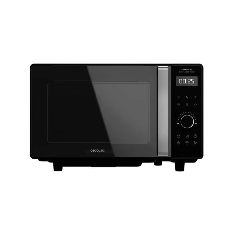 Cecotec Micro-ondes sans plateau GrandHeat 2500 Flatbed Touch Black