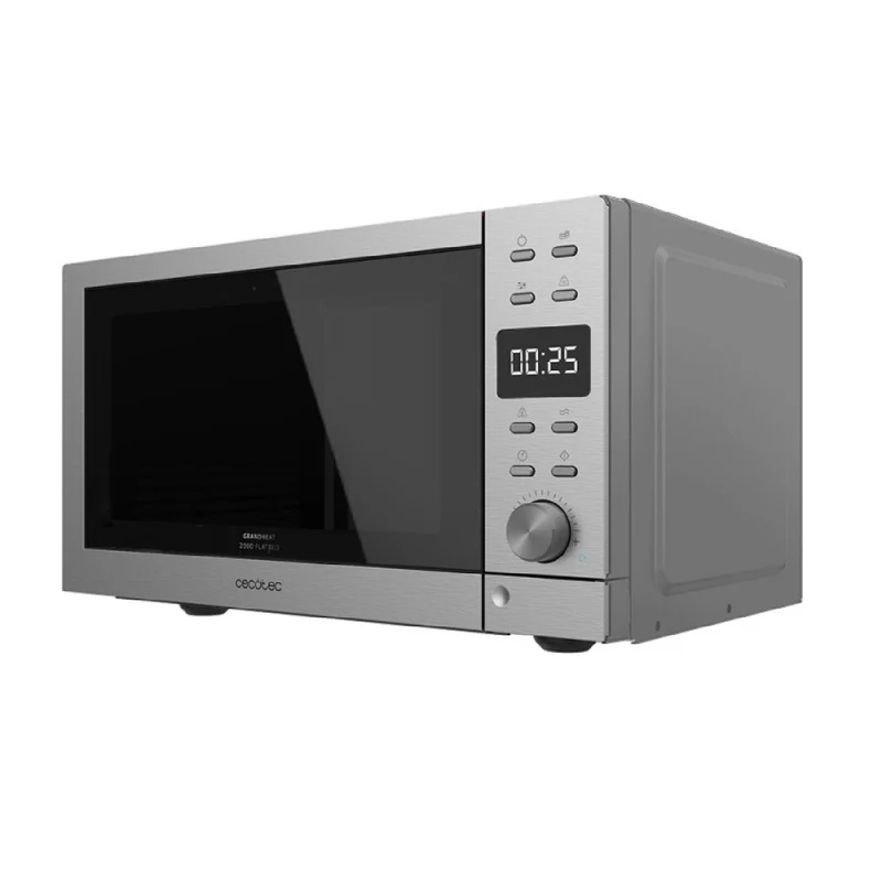 Cecotec Micro-ondes sans plateau GrandHeat 2000 Flatbed Steel