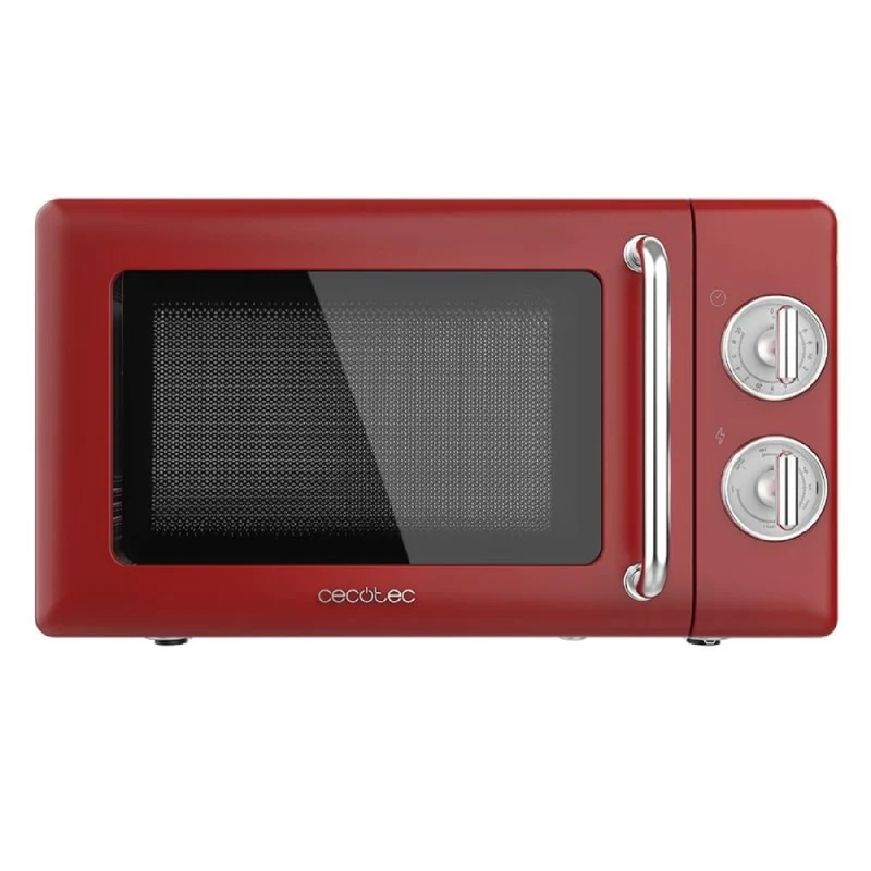Cecotec Micro-ondes de 20 L avec grill ProClean 3110 Retro Red