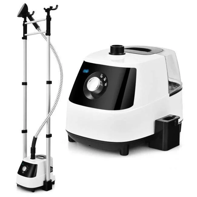 Costway 1750W Garment Steamer 45071863 with 2L Detachable Water Tank and 2-Level Steam