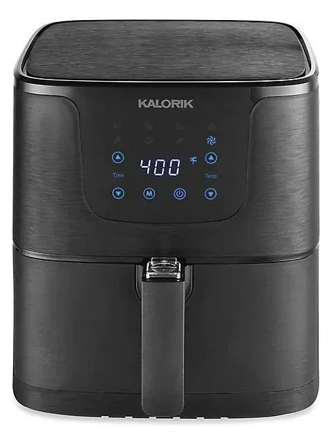 Kalorik FT45104BK Digital Air Fryer XL | 5.3QT | 8 Presets | 400°F | Matte Black