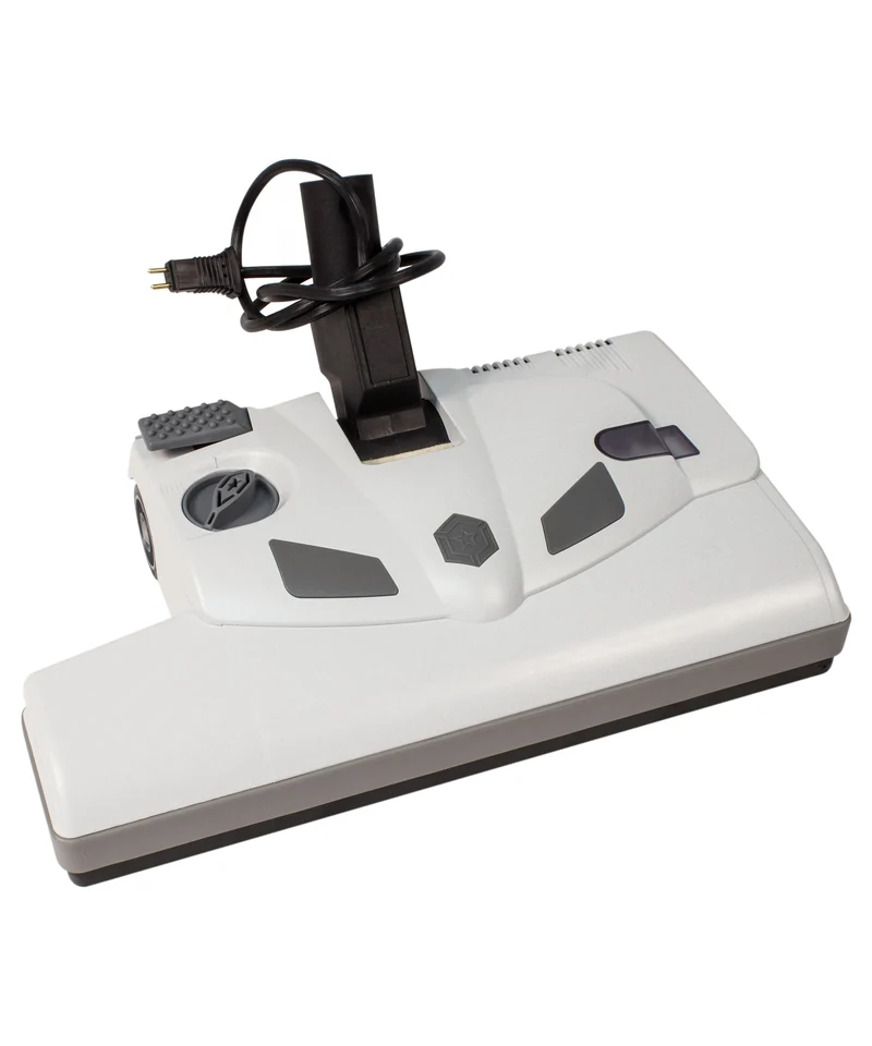 Balai électrique - largeur de 35,7 cm (14") - hauteur ajustable - blanc - courroie dentelée - rouleau-brosse en plastique - Lindhaus LH6114