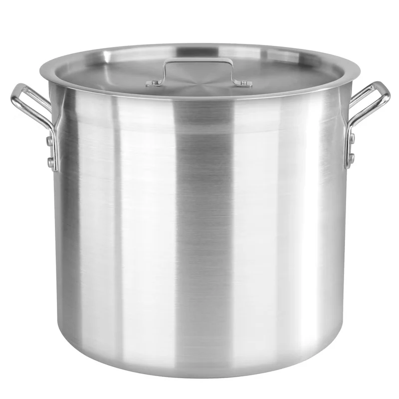 New Star Foodservice Aluminum Stock Pot with Lid, 30.3 L (32 qt.)