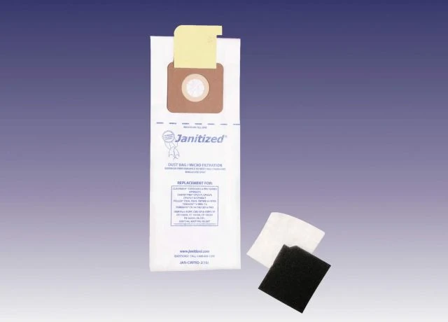 Sac d’aspirateur - papier Janitized - Cleanmax, Carpet Pro, Fuller, Tornado, Tennant, Panasonic U, U3 (paquet de 10)