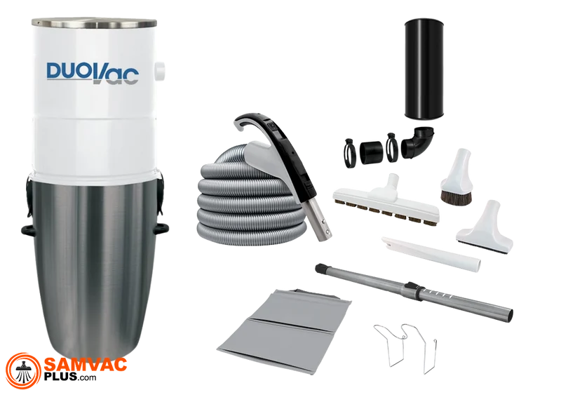 Central vacuum Duovac Star with on/off attachments kit