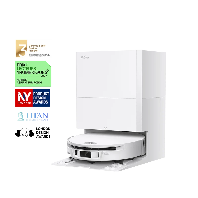 MOVA S70 Roller Robot Aspirateur Blanc