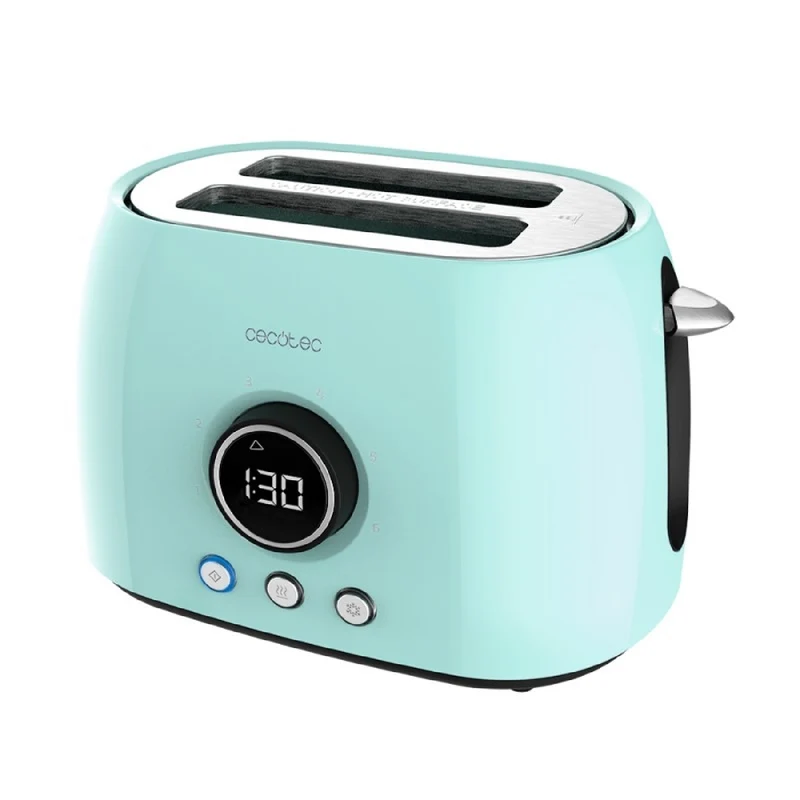 Cecotec Grille-pain vertical numérique ClassicToast 8000 Blue Double