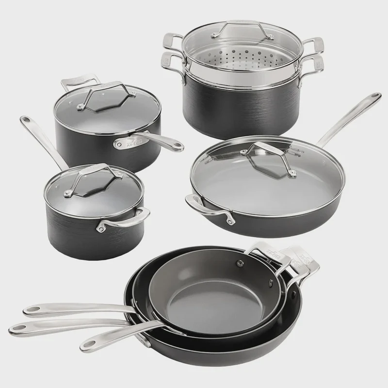 All-Clad Ceramic Non-Stick Cookware Set, 12-pieces