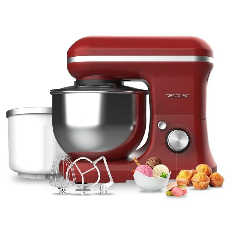 Cecotec Robot pétrisseur Cecomixer Merengue 5L 1200 Ice-Cream Red