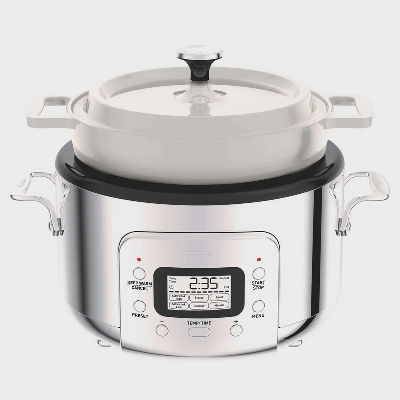 All-Clad 6-in-1 Programmable Slow Cooker with Removable Cast Iron Pot, 4.7 L (5 qt.)