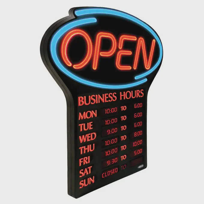 NEWON LED “OPEN” Sign - English Only