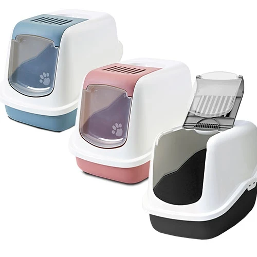 NESTOR CAT WC AVEC PORTE Rabattable ET FILTRE / BLEU CLAIR