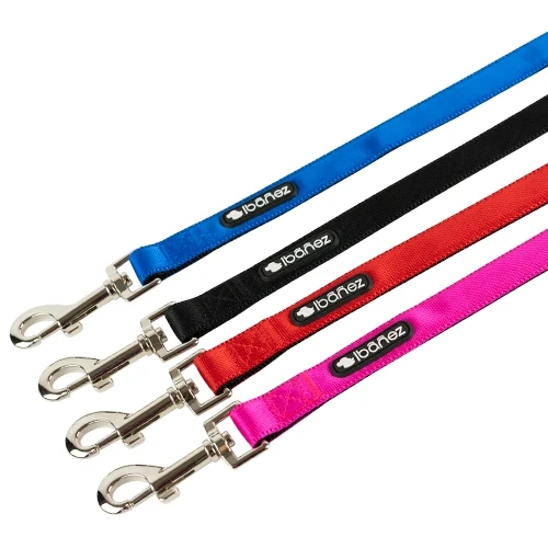 ROUGE « SOIE » NYLON LAISSE 1x120cm