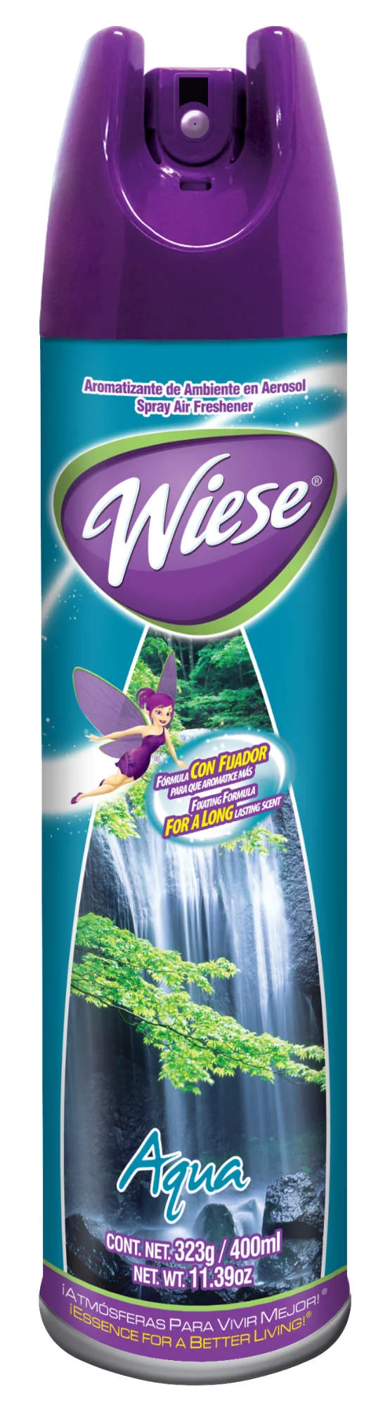 Déodorisant en aérosol - parfum aqua - 400 ml (14 oz) - Wiese NAEHO18