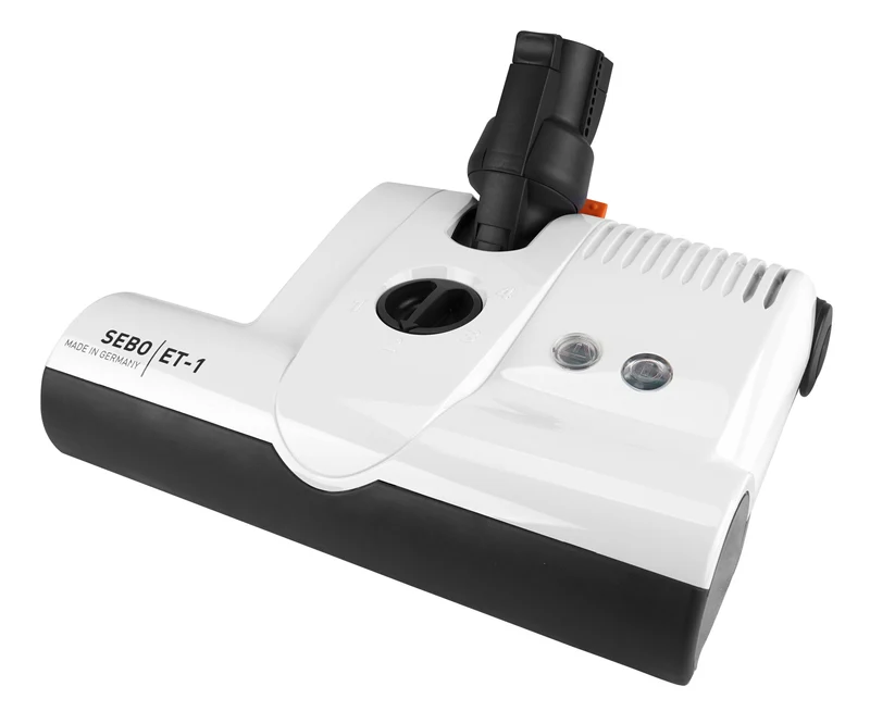 Balai électrique "Quick Connect" - largeur de 30,5 cm (12") - hauteur ajustable - blanc - courroie dentelée - rouleau-brosse en plastique - Sebo ET-1F2