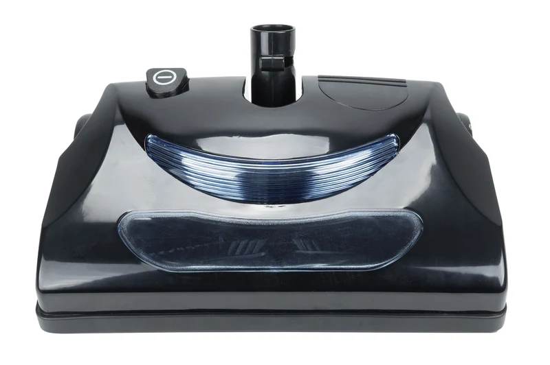 Balai électrique - largeur de 30,5 cm (12") - noir - courroie dentelée - lumière frontale - rouleau-brosse en métal - bande de poils remplaçable - Johnny Vac PN11BK