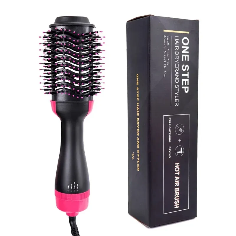 Cheap Hair Dryer Brush Hot Air Brush Styler And Volumizer One Step Hair Straightener Curling Iron Curler Comb Electric Brush