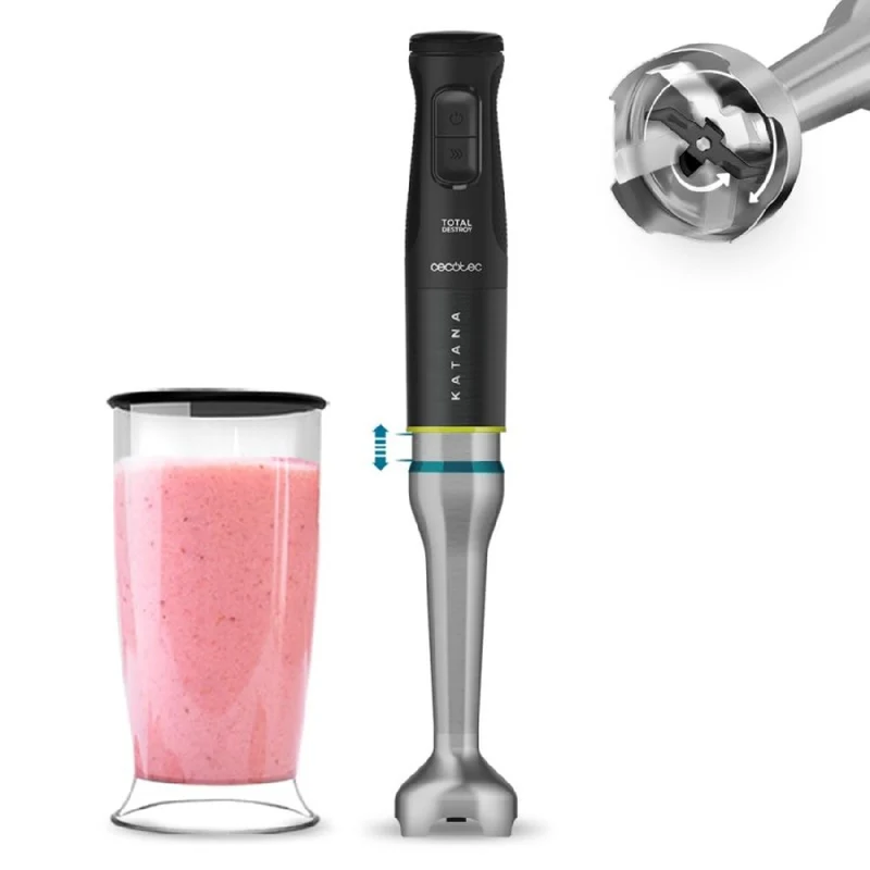 Cecotec Mixeur plongeant Katana 15 TotalDestroy Jar B
