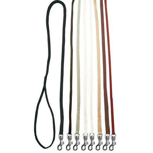 BEIGE PLAT NYLON LAISSE 5MM / 84cm