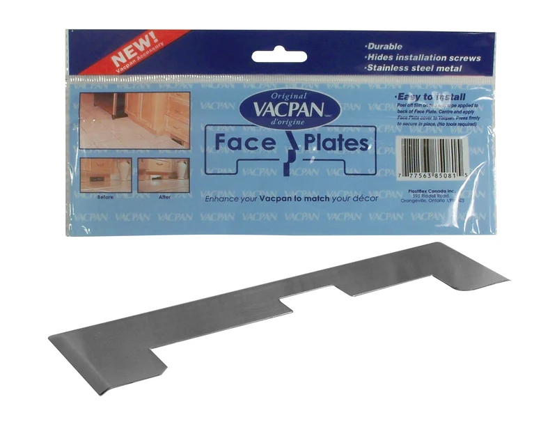 Pelle à poussière automatique pour aspirateur central - Vacpan - contour en acier inoxydable