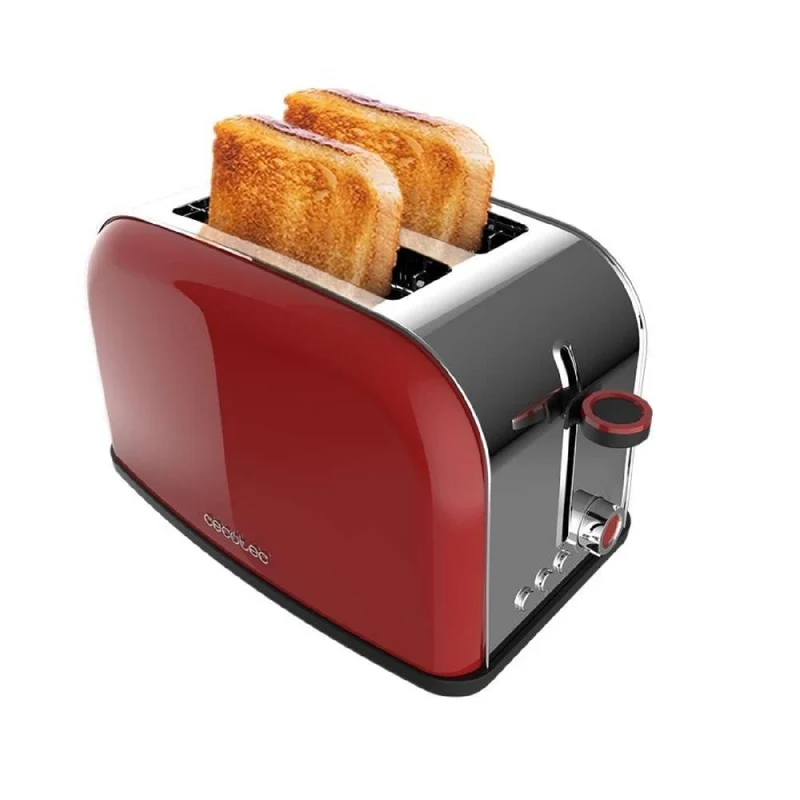 Cecotec Grille-pain vertical Toastin' time 850 Red Lite