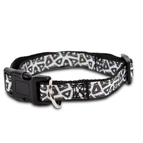 Collier de chien ‘noir et blanc’