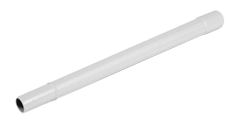 Manchon droit plastique- 1¼" x 19" - gris - universel