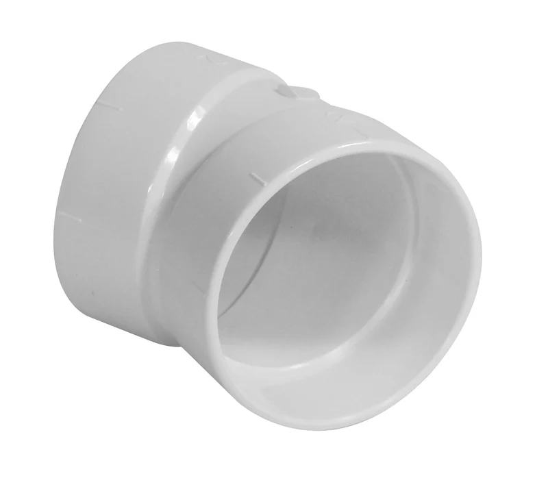 Coude 30° - raccord en "L" - pour installation aspirateur central - blanc - Hayden 765519W