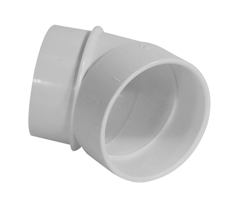 Coude 45° M/F - raccord pour installation aspirateur central - blanc - Hayden 765518W