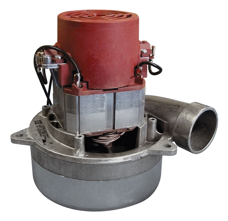 Moteur pour aspirateur tangentiel - dia 5,7" - 2 ventilateurs - 120 V - 13 A - 1400 W - 470 watts-air - levée d'eau 104" - CFM (pi3/min) 112 - Domel 491.3.702