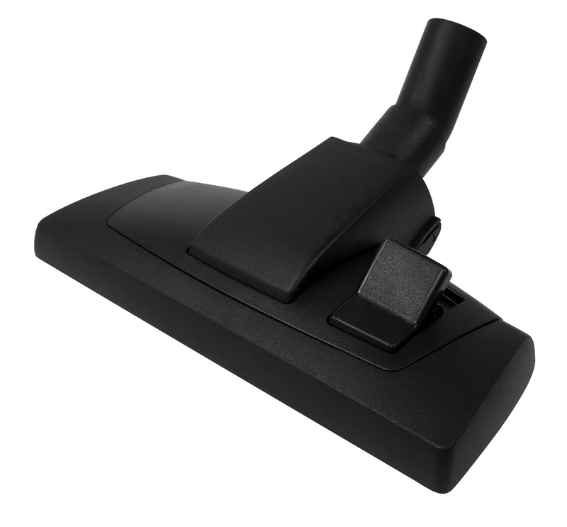Brosse pour tapis et plancher haut de gamme - 11" (27,9 cm) - 1 1/4" (32 mm) dia - avec pédale - noir