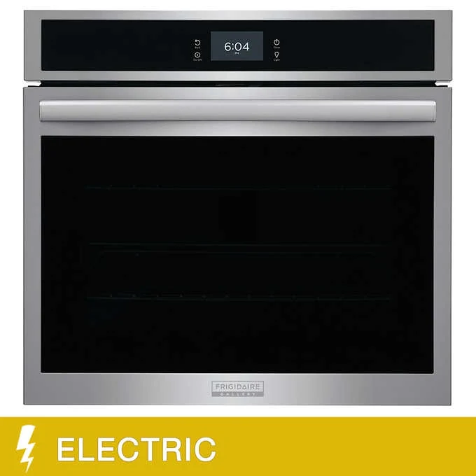 Frigidaire Gallery 30 in 5.3 cu ft Electric Single Wall Oven with Air Fry, Stainless Model GCWS3067AF