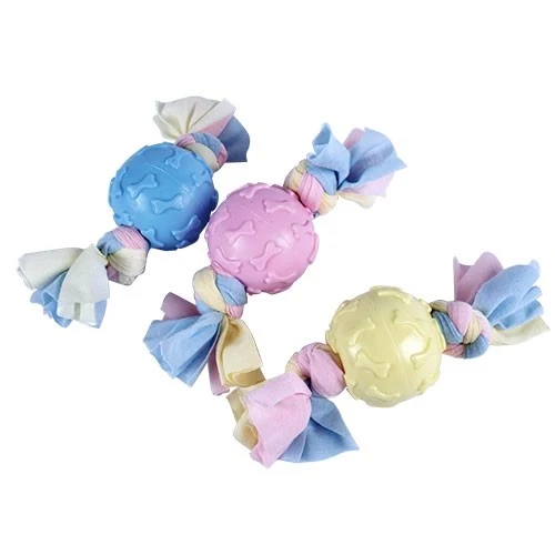 Balle avec nœud chiffon à lancer