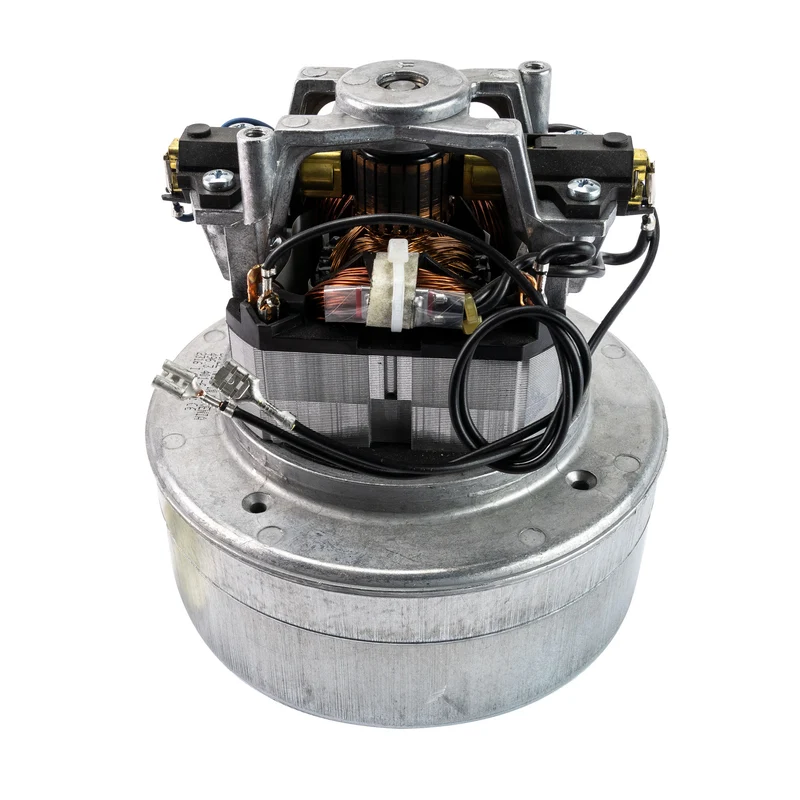 Moteur pour aspirateur "Thru-Flow" - dia 5,7" - 2 ventilateurs - 230 V - 6 A - 1100 W - 420 watts-air - levée d'eau 90" - CFM (pi3/min) 117" - Domel 496.3.401.6