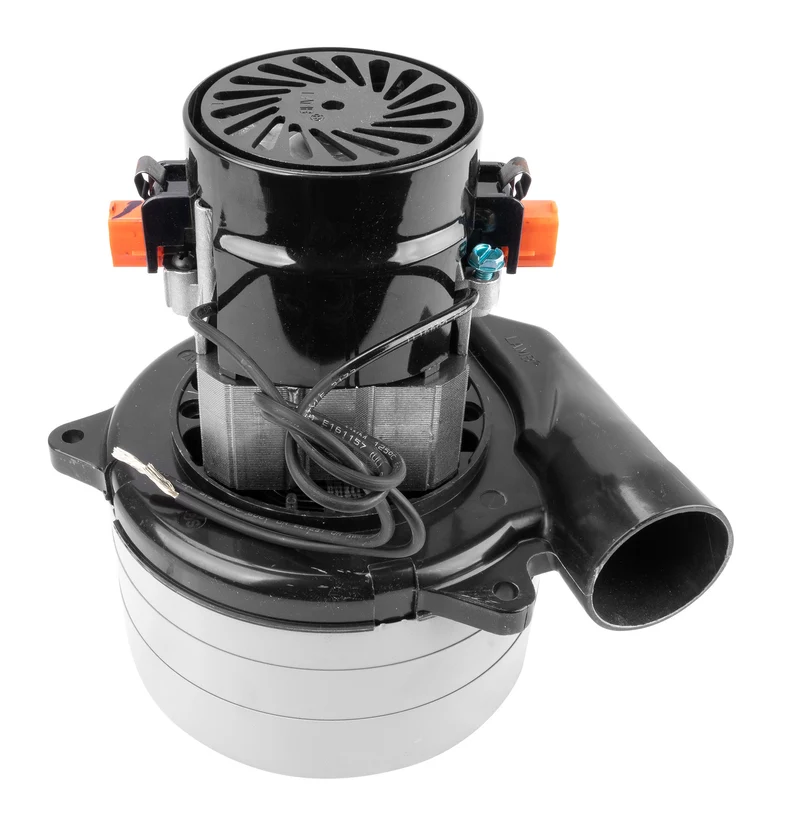 Moteur pour aspirateur tangentiel - 3 ventilateurs - 24 V - peinture epoxy - Lamb / Ametek 116515-13 (B)
