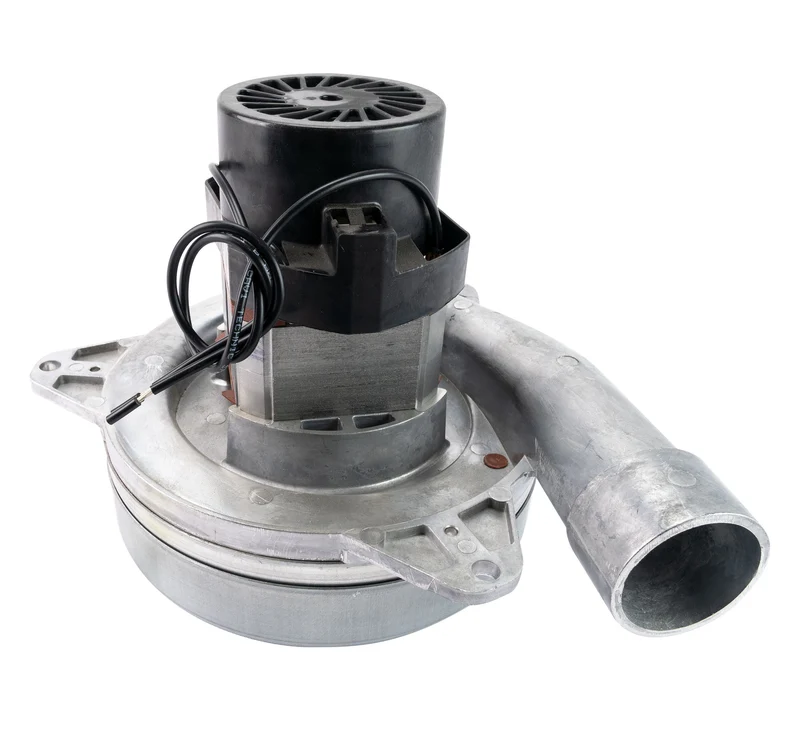 Moteur pour aspirateur tangentiel - dia 7,2" - 2 ventilateurs - 120 V - 17 A - 1800 W - 680 watts-air - levée d'eau 122" - CFM (pi3/min) 131" - Domel 499.3.701-3