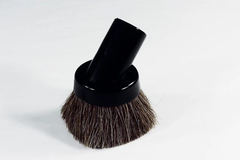 Brosse à épousseter - diamètre de 32 mm - fait de crin de cheval - universel - noir