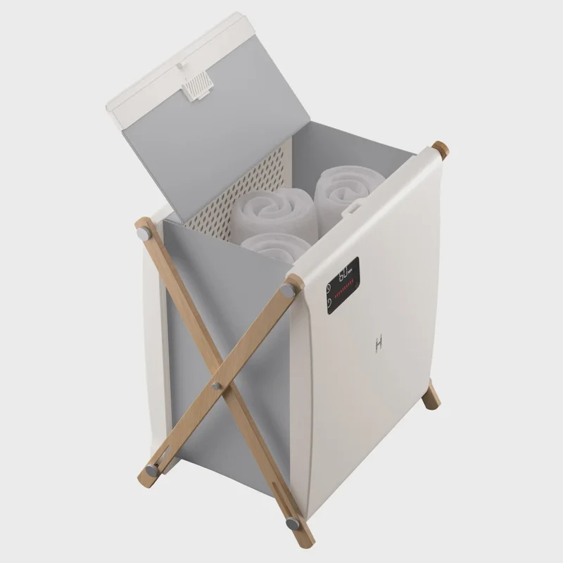 Homedics Collapsible XL Towel, Blanket, Sock Warmer, Luxe Spa Edition