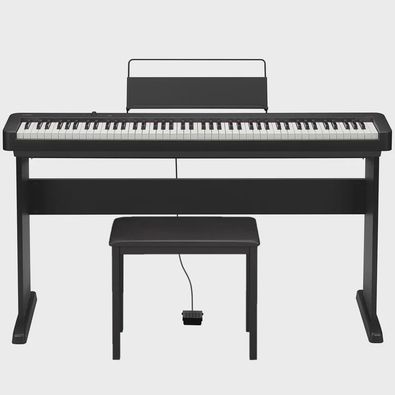 Casio Ultra Compact CSF-10 88 Note Digital Piano Bundle with Bench