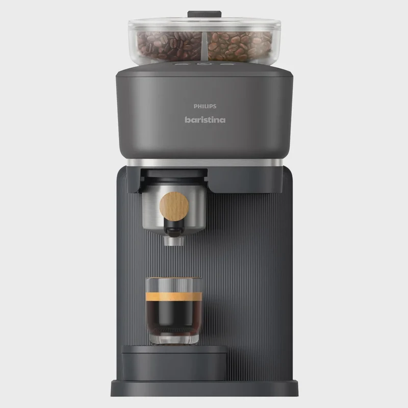 Philips Baristina Dual Bean Automatic Espresso Machine, Black