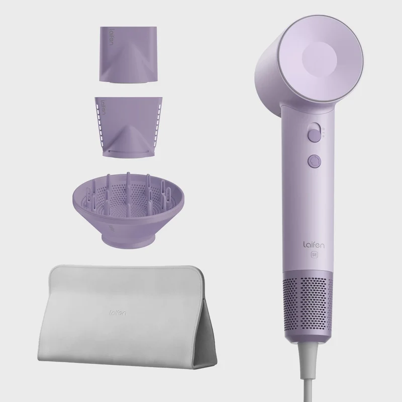 Laifen Swift SE Hair Dryer with 3 Nozzle Attachments and Storage Bag