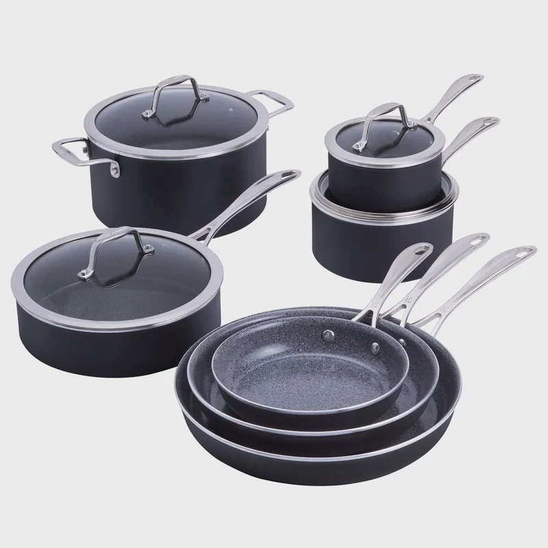 HENCKELS - Capri Ceramic Non-stick Cookware Set, 11-piece