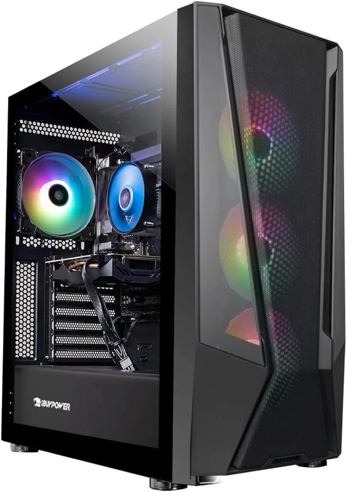 iBUYPOWER Trace Mesh Gaming Desktop, Intel Core i7-14700F - 16GB RAM, 2TB SSD, 8GB NVIDIA GeForce RTX 4060