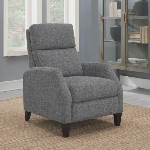 Grey Fabric Pushback Recliner